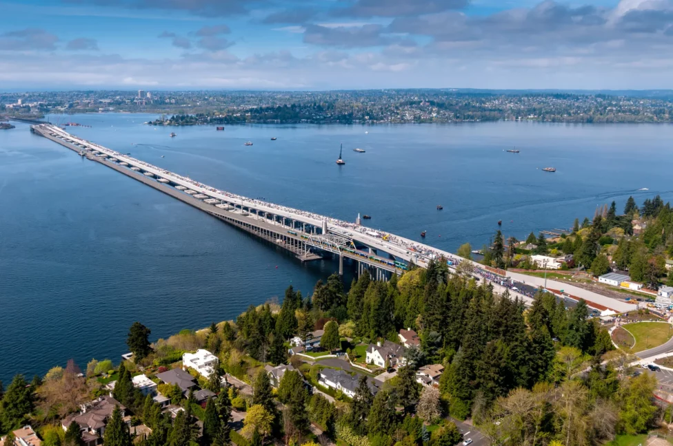 SR-520 Bridge on Lake Washington